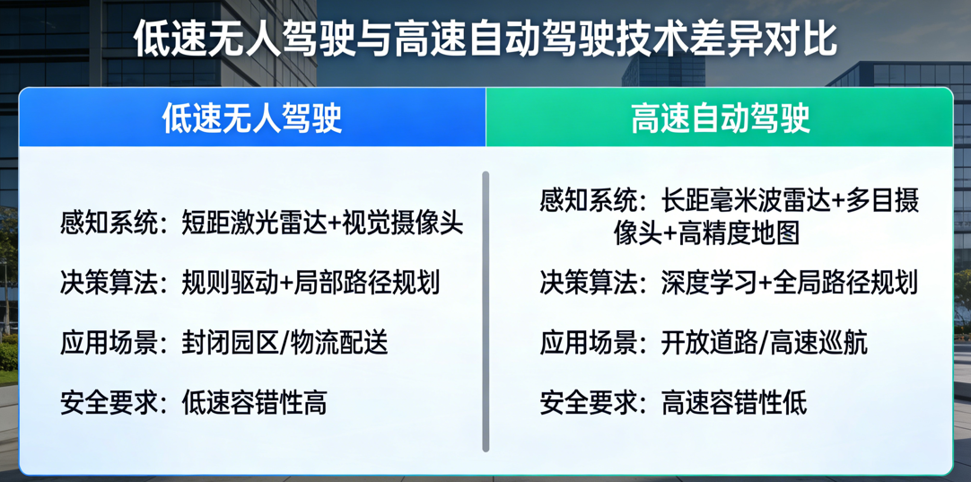 低速无人驾驶技术