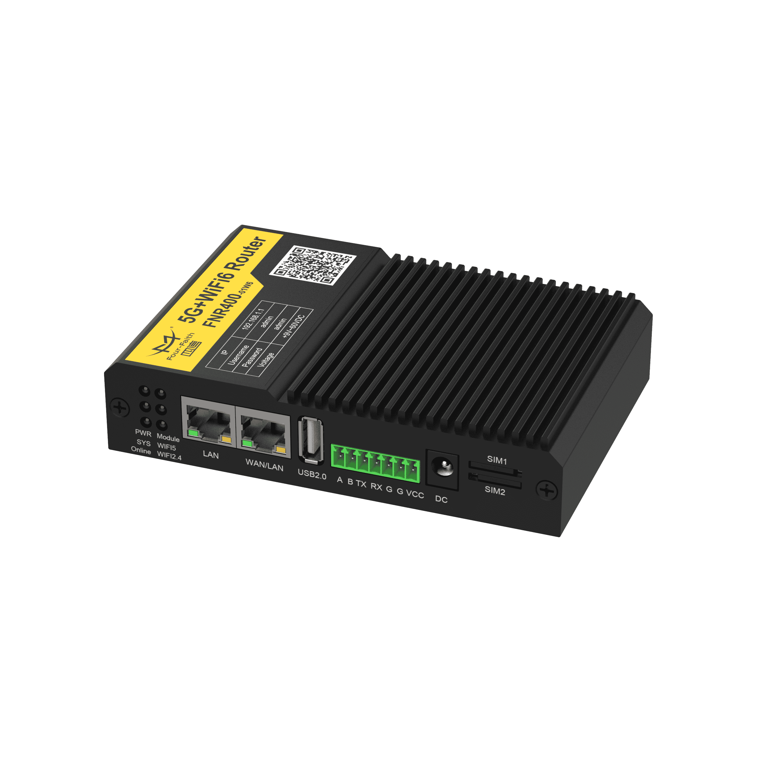 5G+WIFI6工业路由器FNR400-01W6